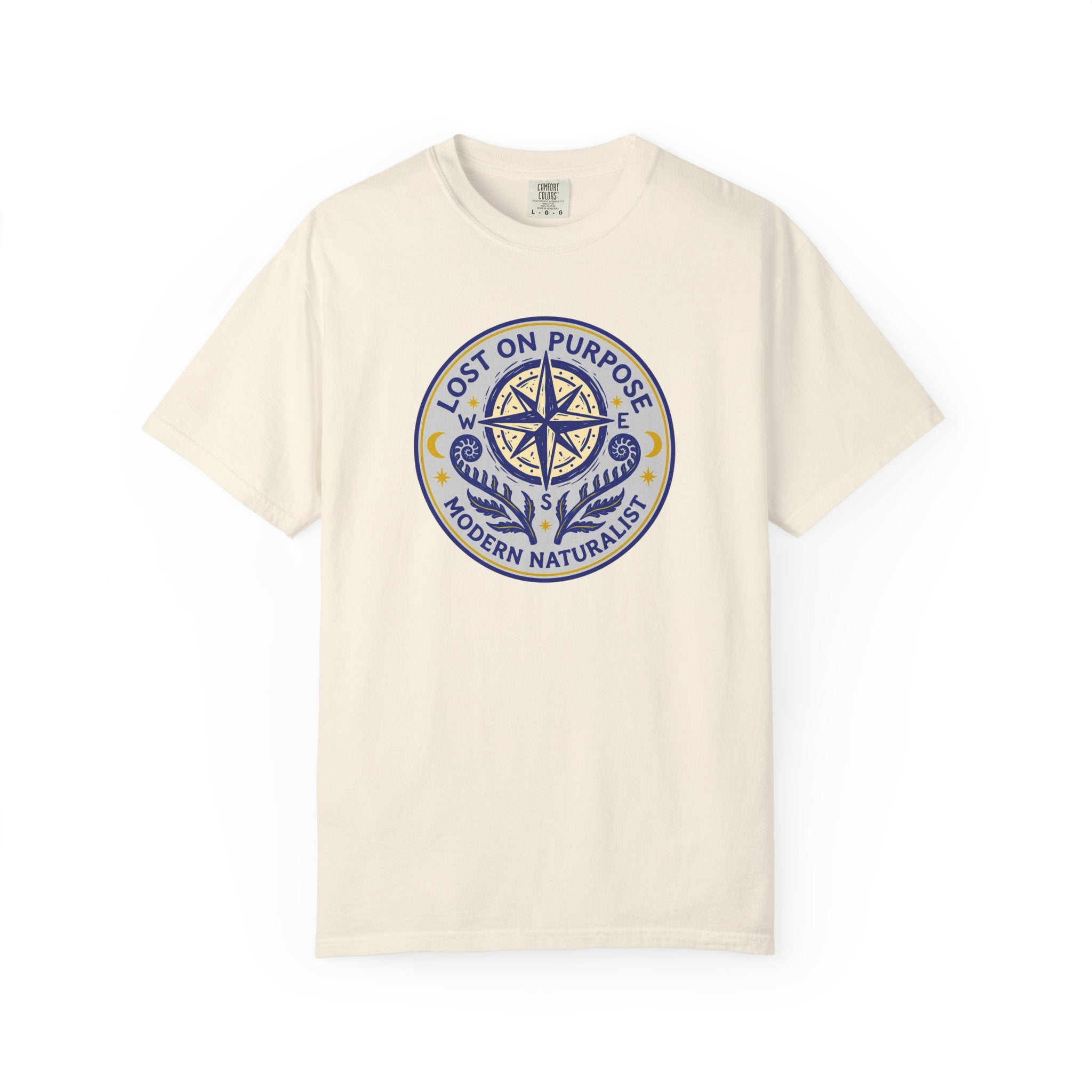 Lost on Purpose Blue Badge T-Shirt