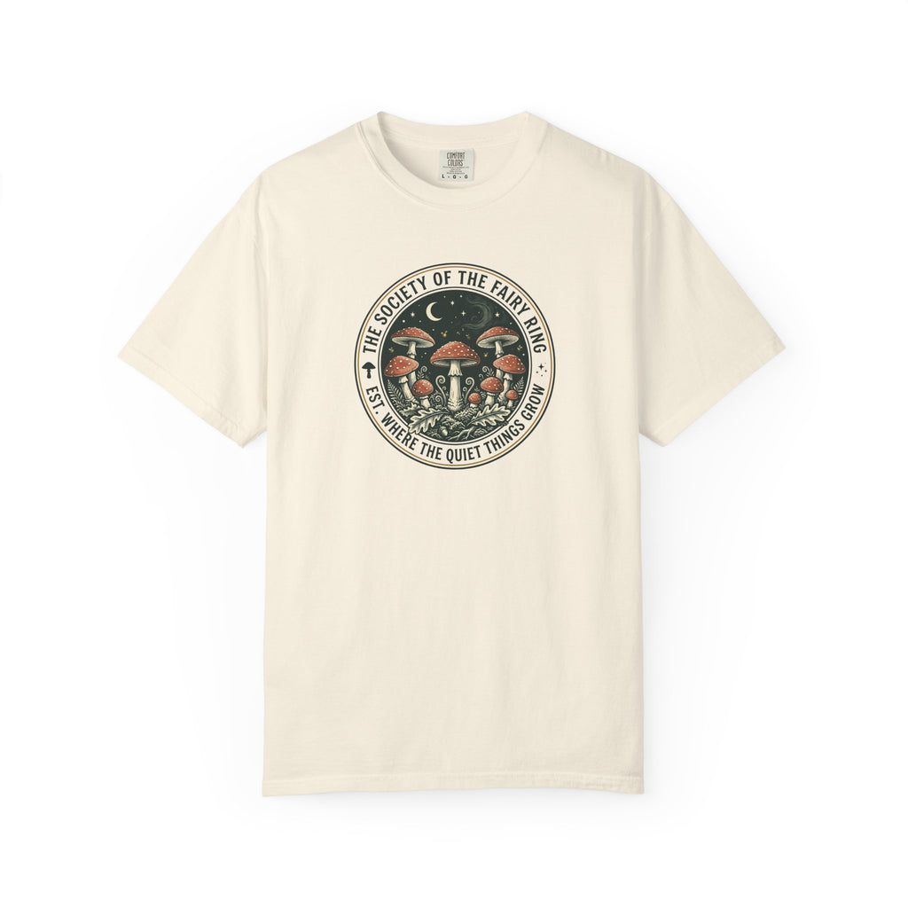 Society of the Fairy Ring Mushroom Badge T-Shirt
