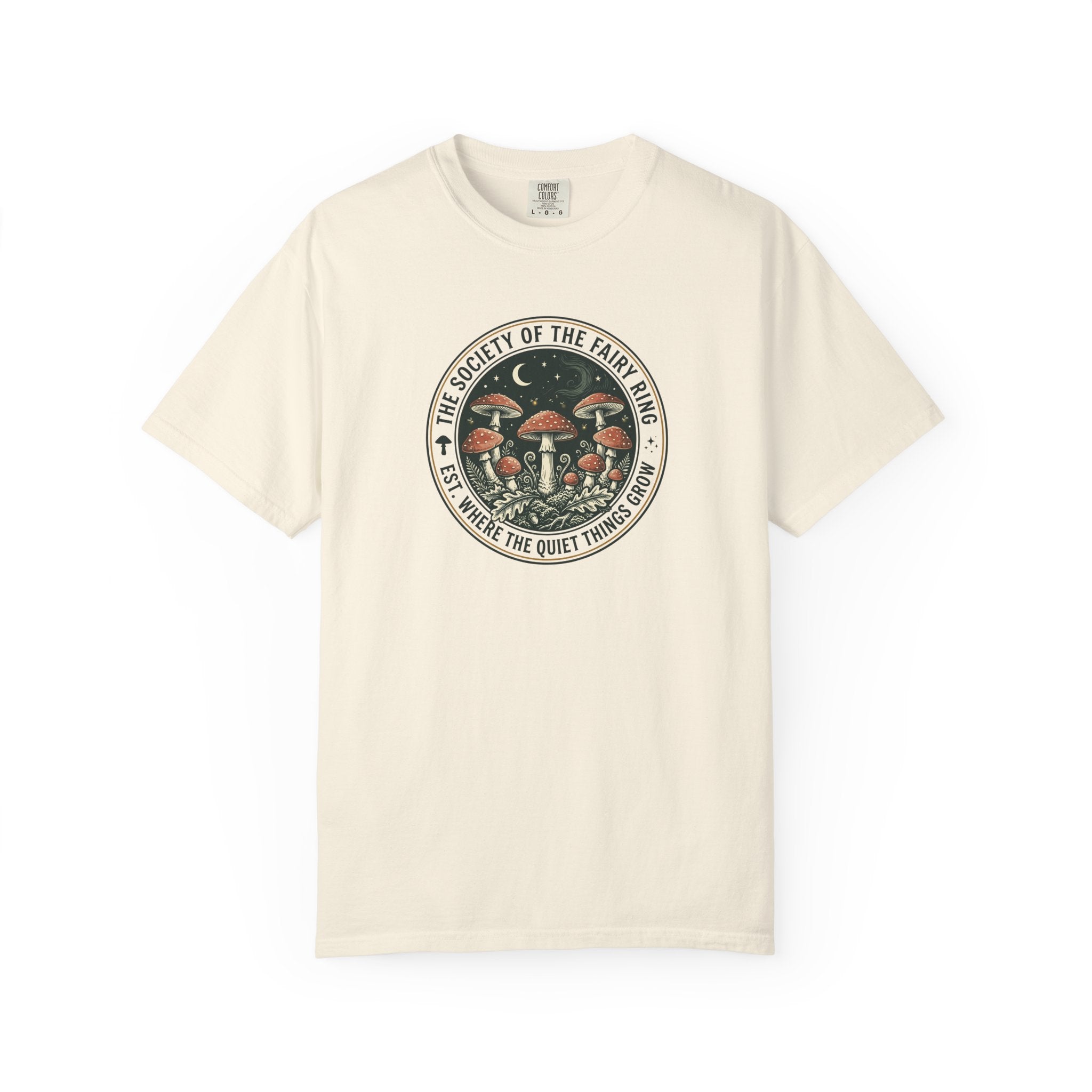Society of the Fairy Ring Mushroom Badge T-Shirt