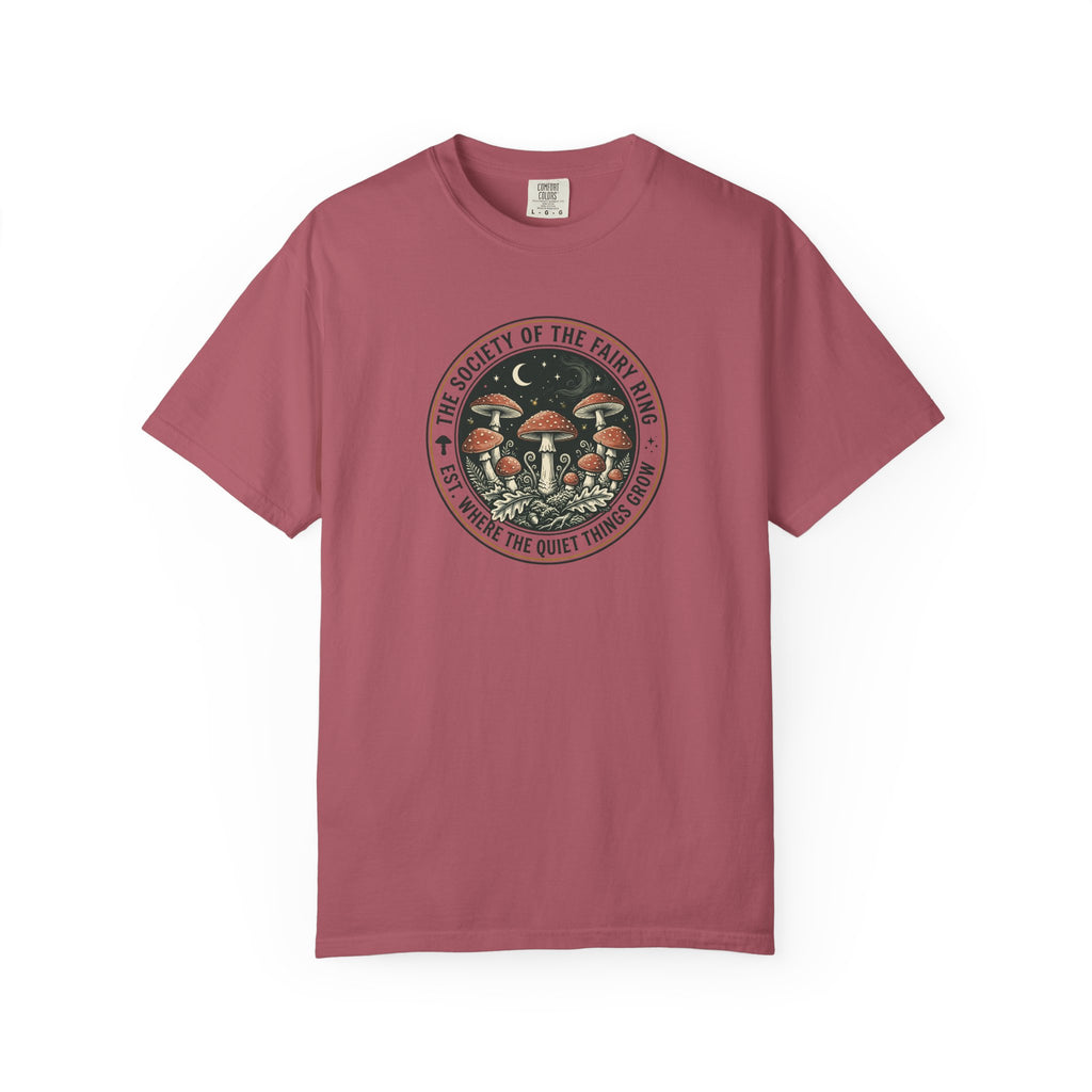 Society of the Fairy Ring Mushroom Badge T-Shirt