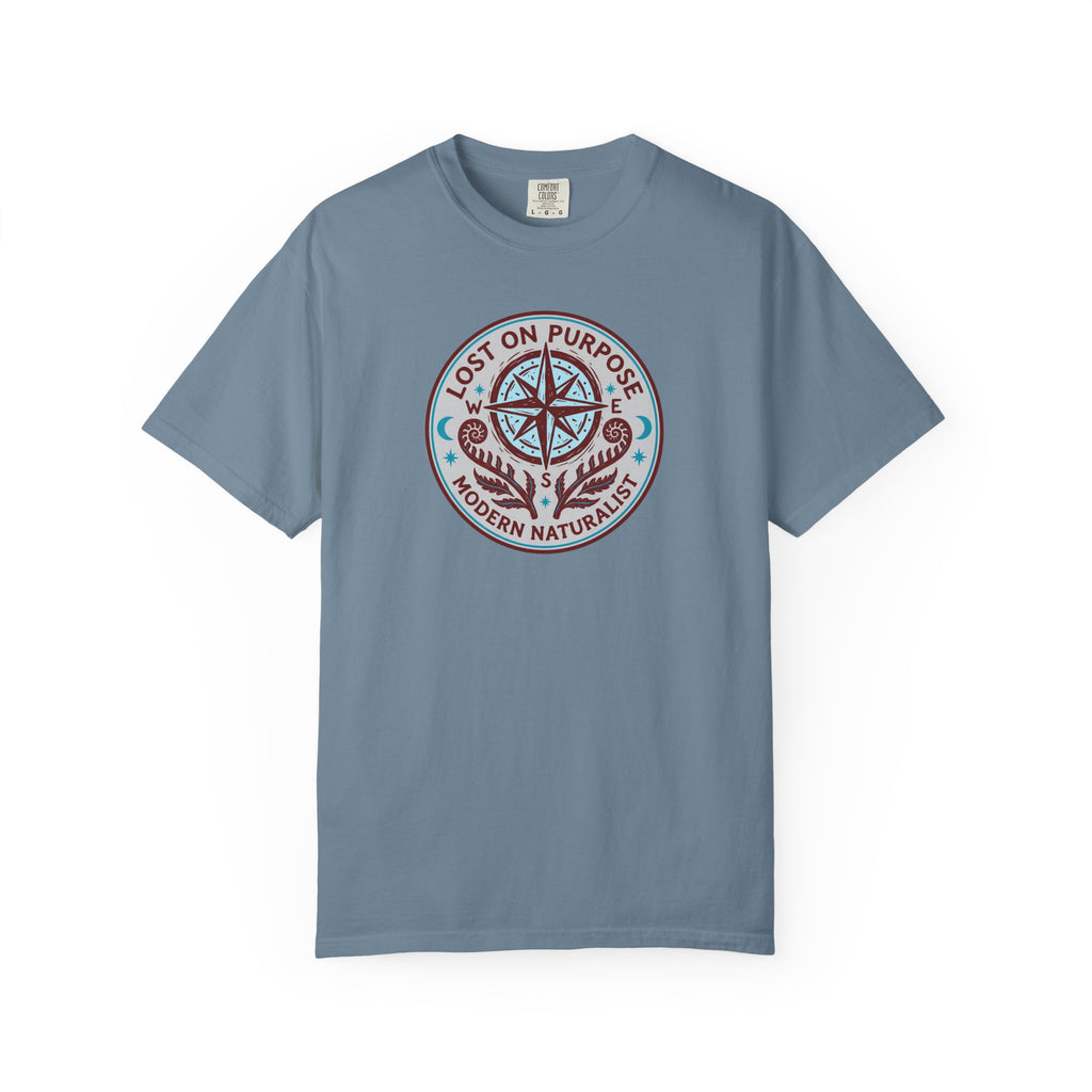 Lost on Purpose Turquoise Badge T-Shirt