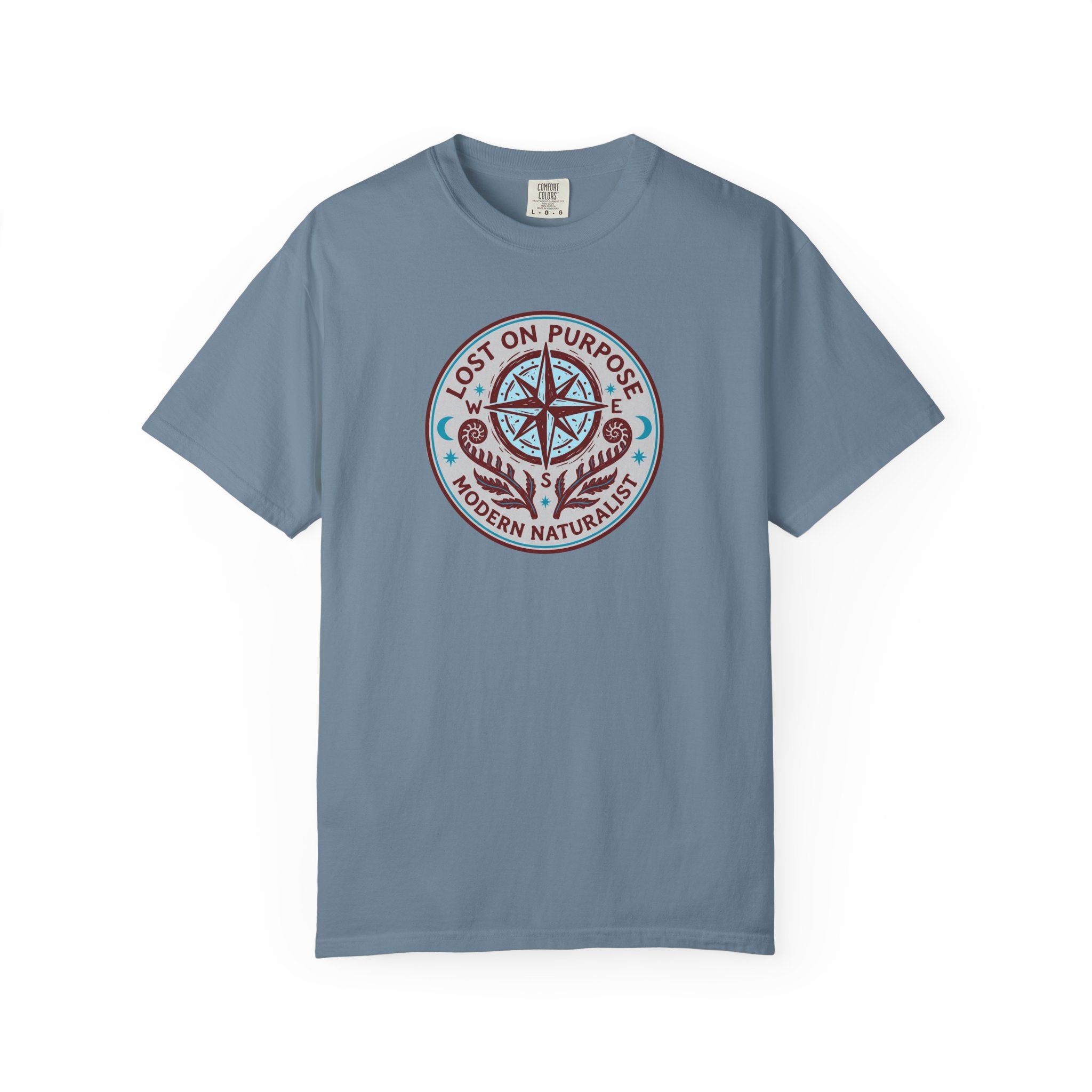 Lost on Purpose Turquoise Badge T-Shirt