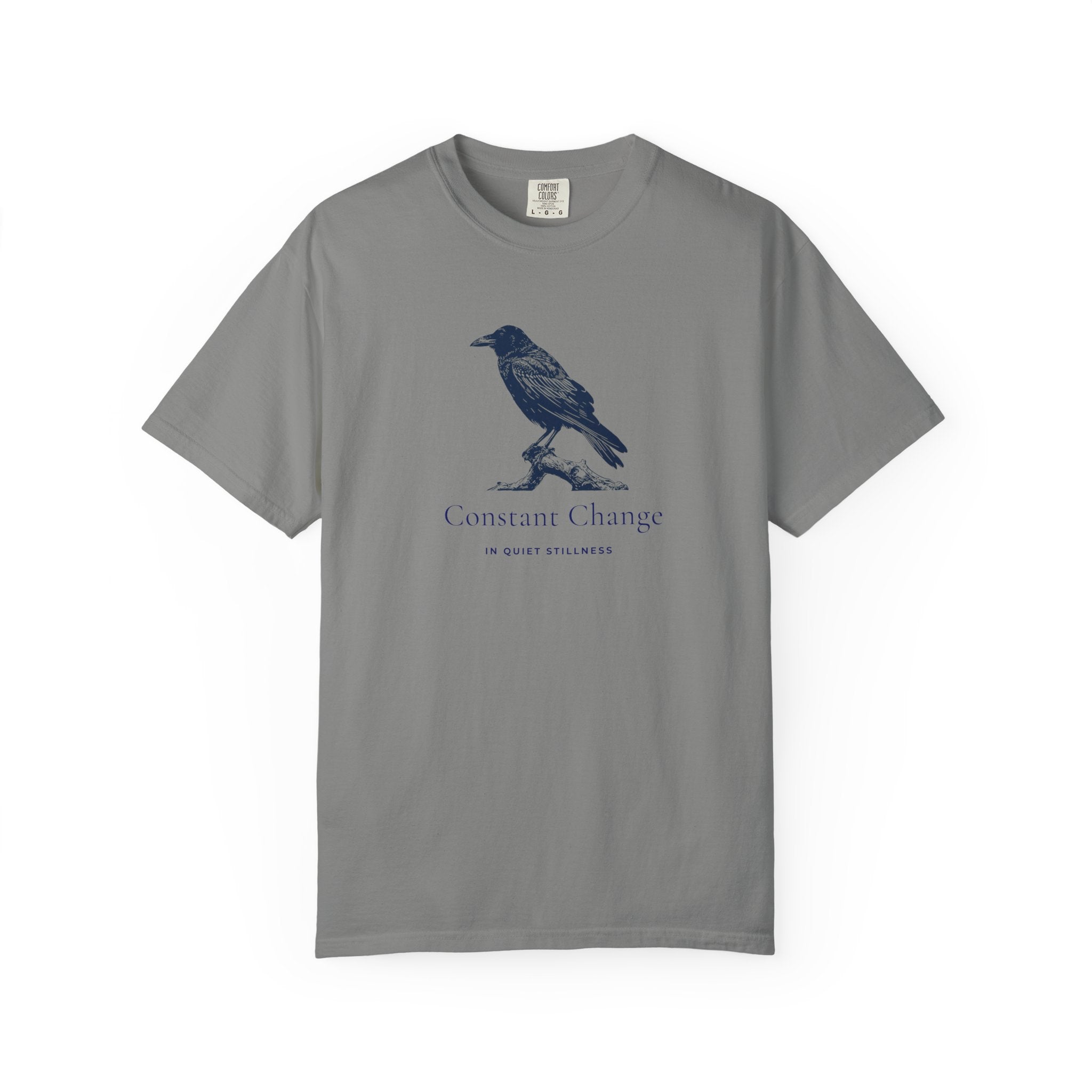 Constant Change in Quiet Stillness Crow T-Shirt