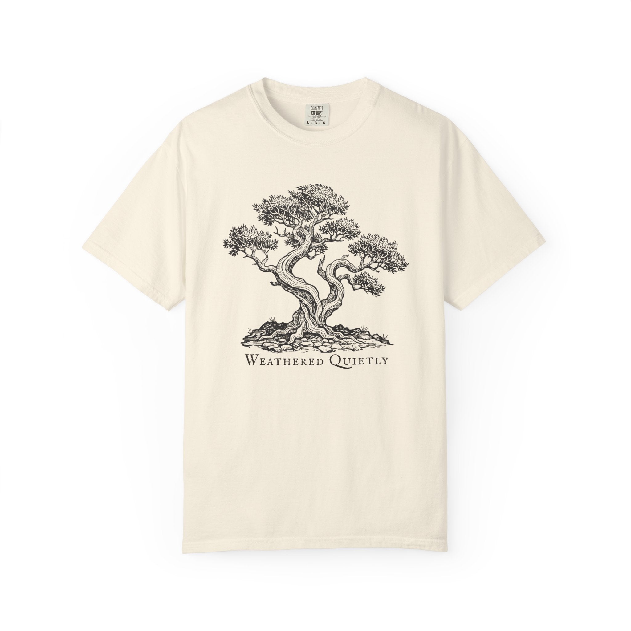 Weathered Quietly Tree T-Shirt