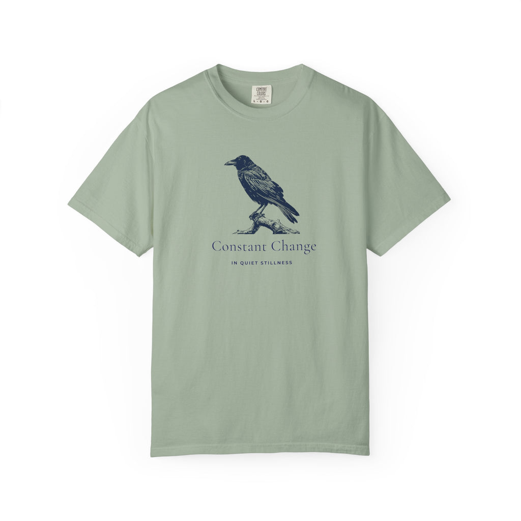 Constant Change in Quiet Stillness Crow T-Shirt