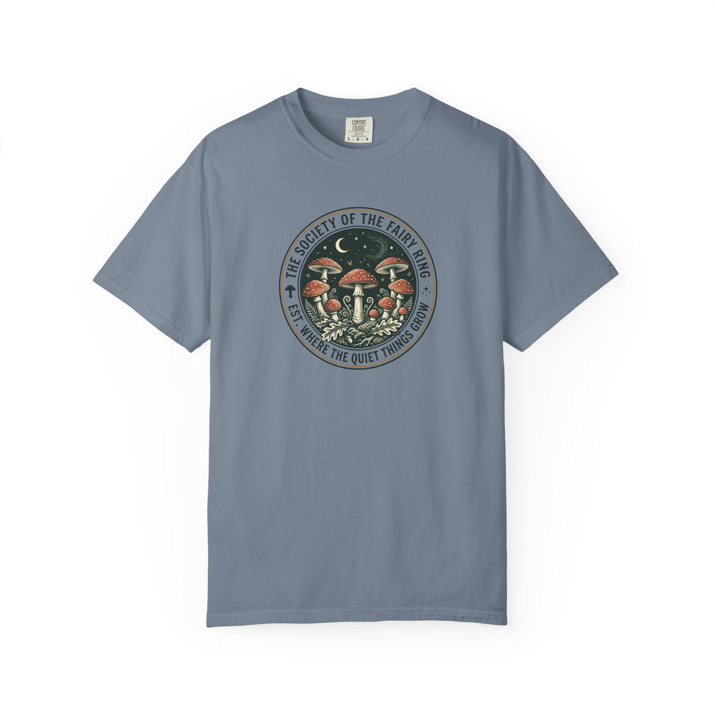 Society of the Fairy Ring Mushroom Badge T-Shirt