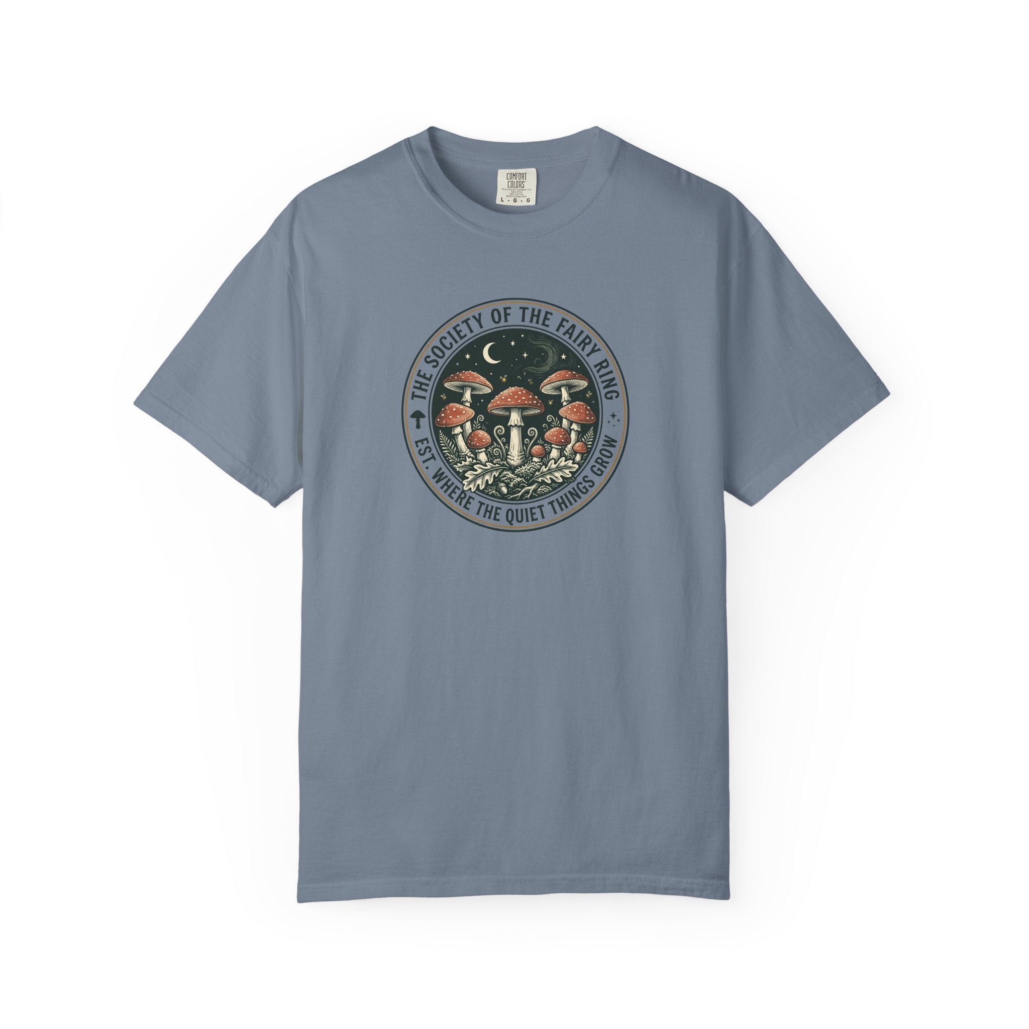 Society of the Fairy Ring Mushroom Badge T-Shirt