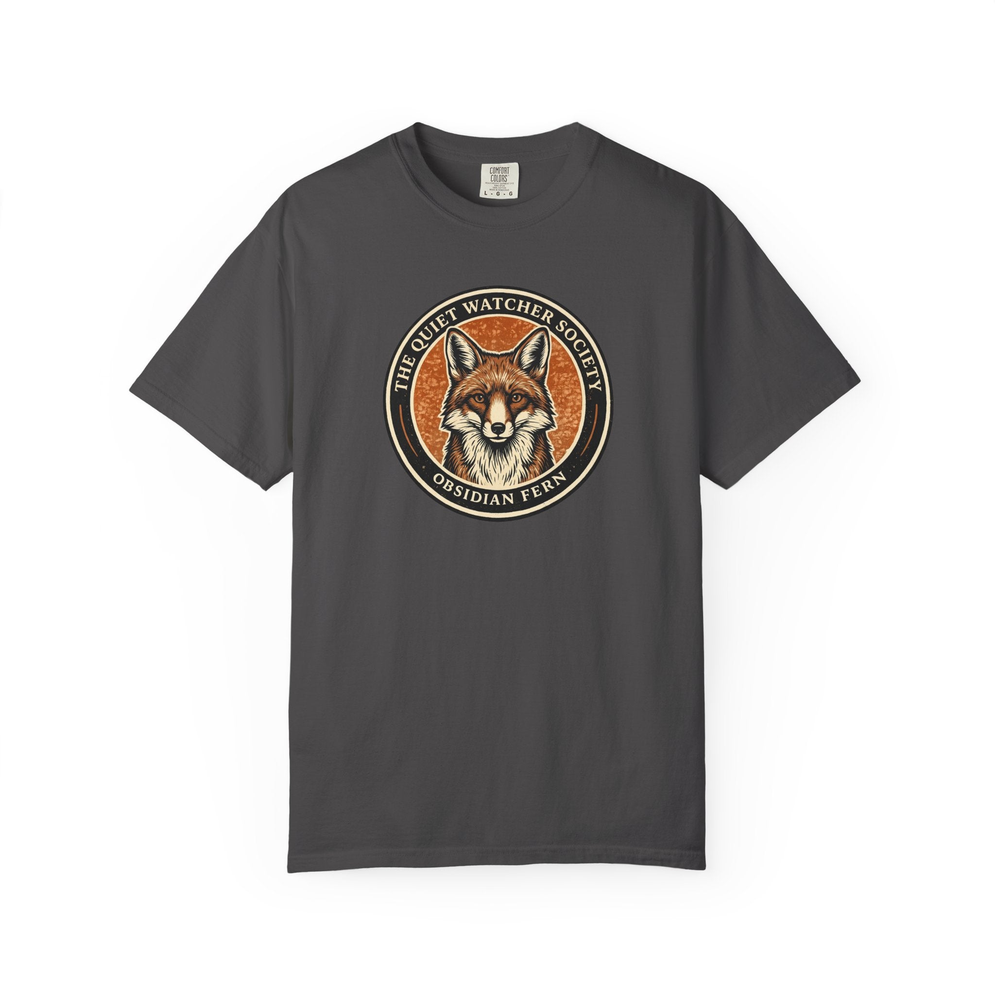 Quiet Watcher Society Fox Badge T-Shirt