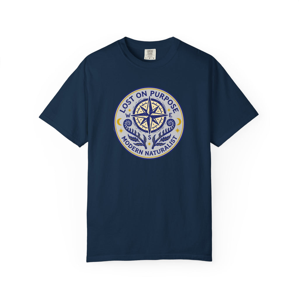 Lost on Purpose Blue Badge T-Shirt