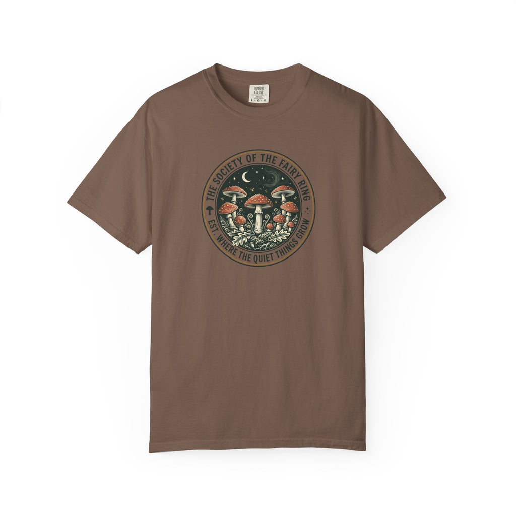 Society of the Fairy Ring Mushroom Badge T-Shirt