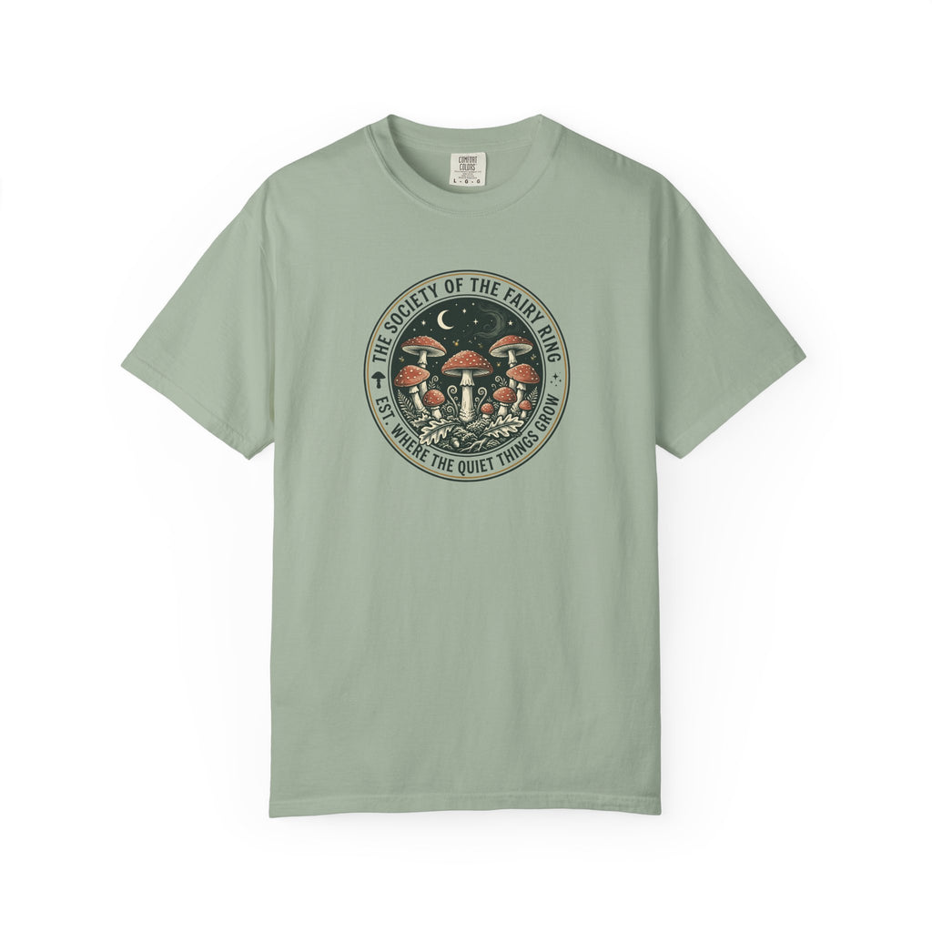 Society of the Fairy Ring Mushroom Badge T-Shirt