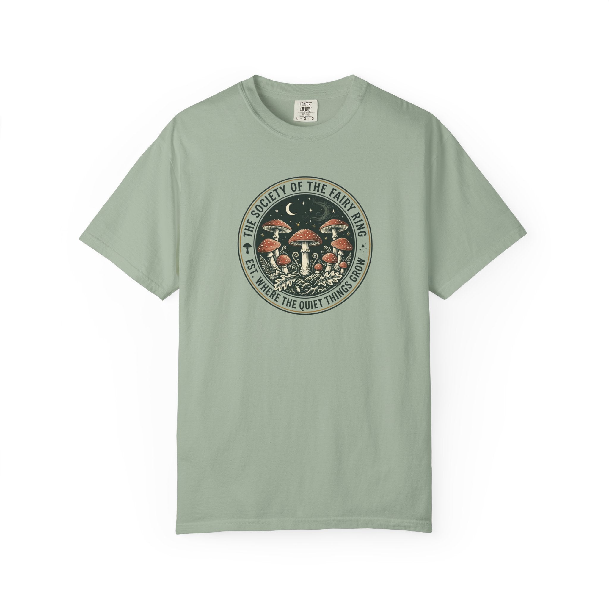 Society of the Fairy Ring Mushroom Badge T-Shirt
