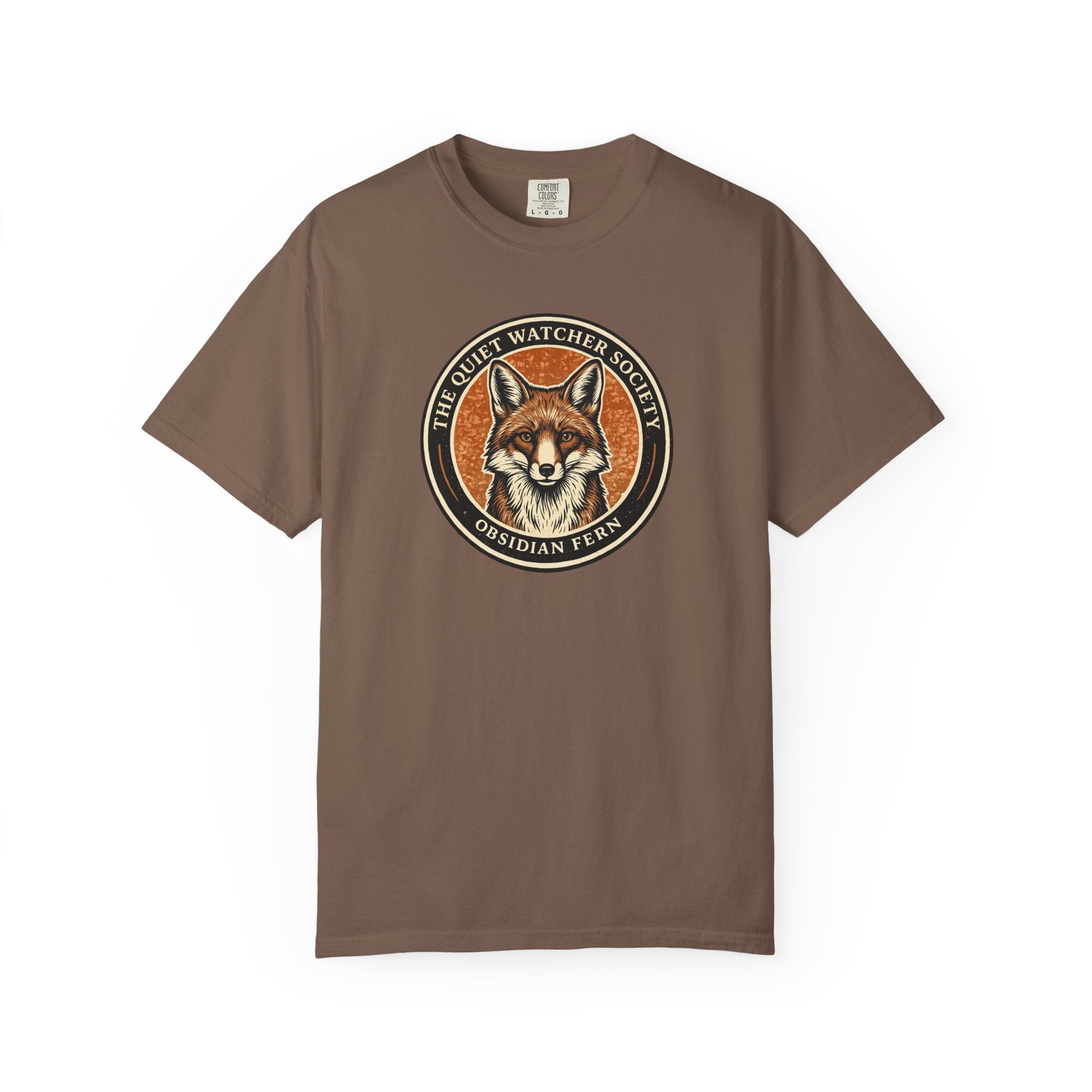 Quiet Watcher Society Fox Badge T-Shirt