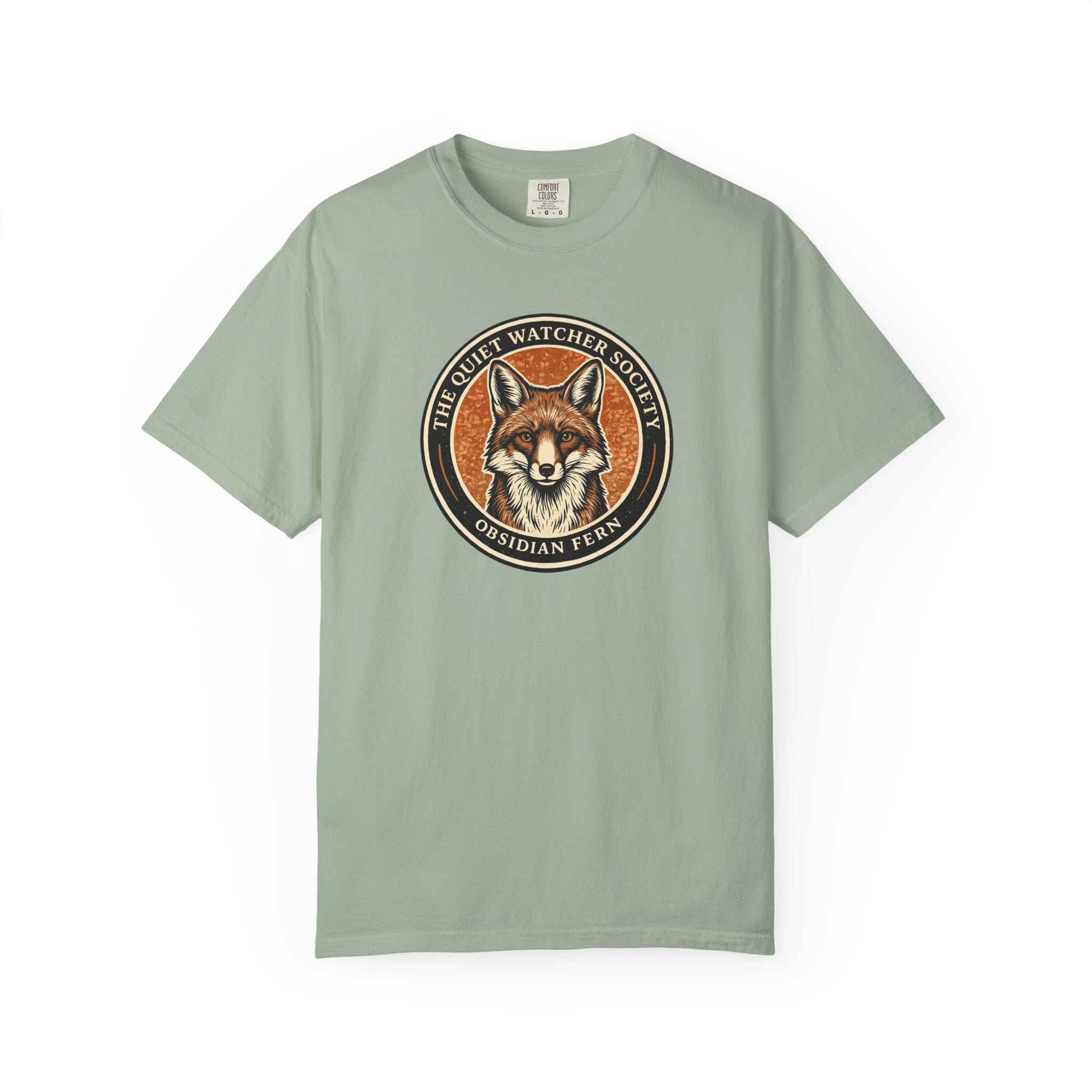 Quiet Watcher Society Fox Badge T-Shirt