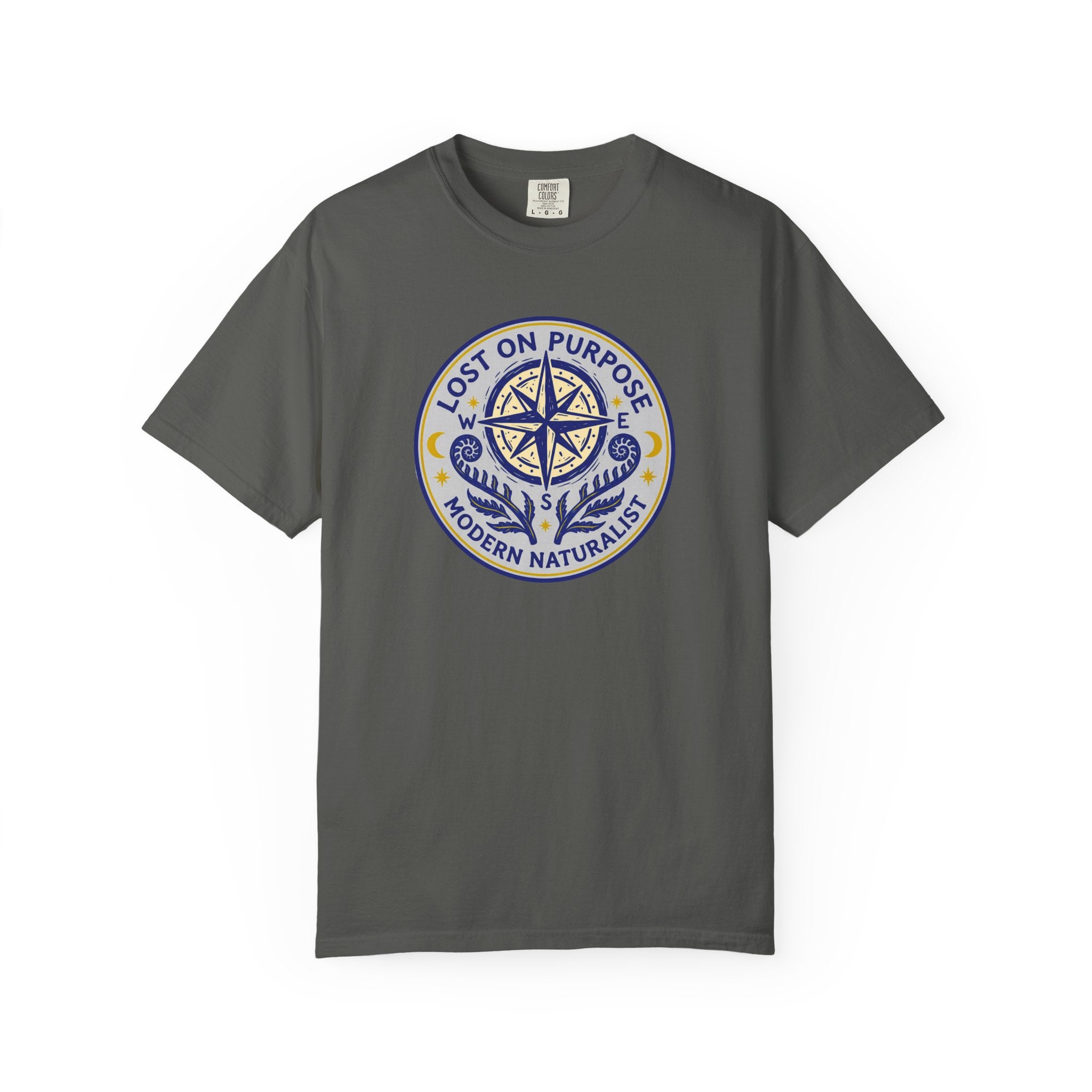 Lost on Purpose Blue Badge T-Shirt