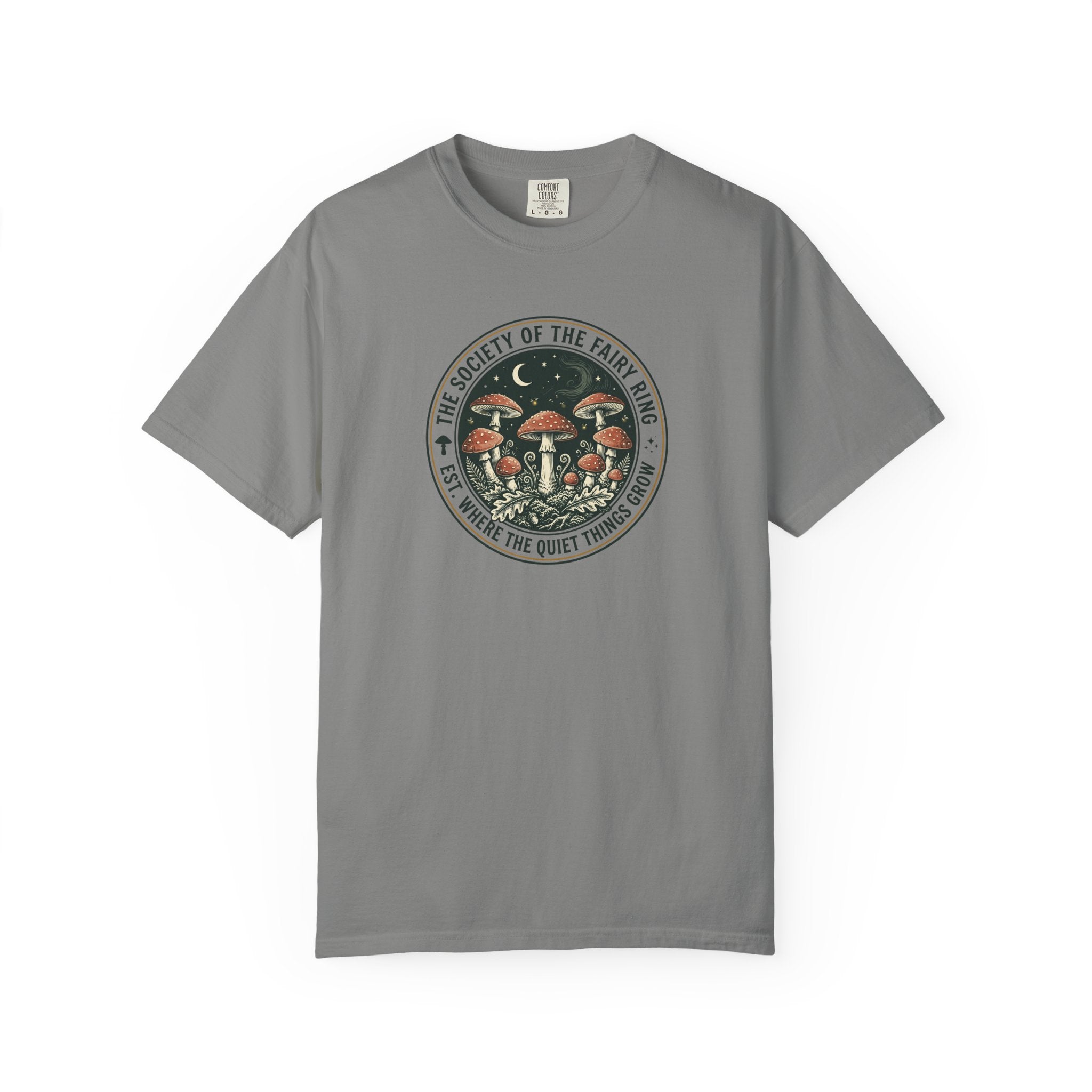 Society of the Fairy Ring Mushroom Badge T-Shirt