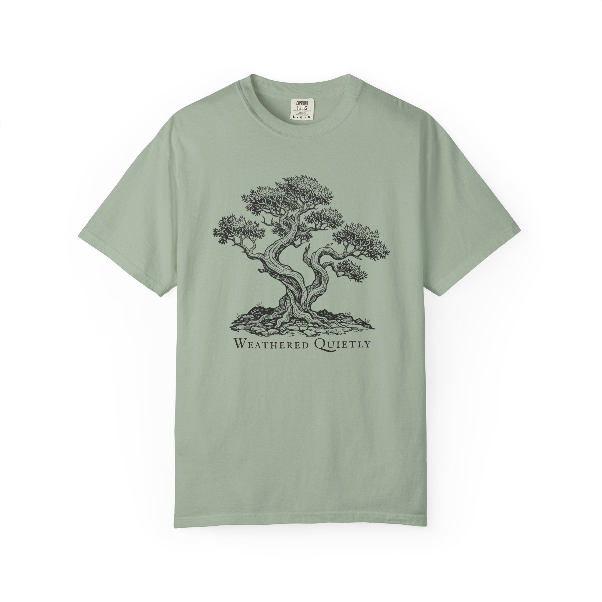 Weathered Quietly Tree T-Shirt