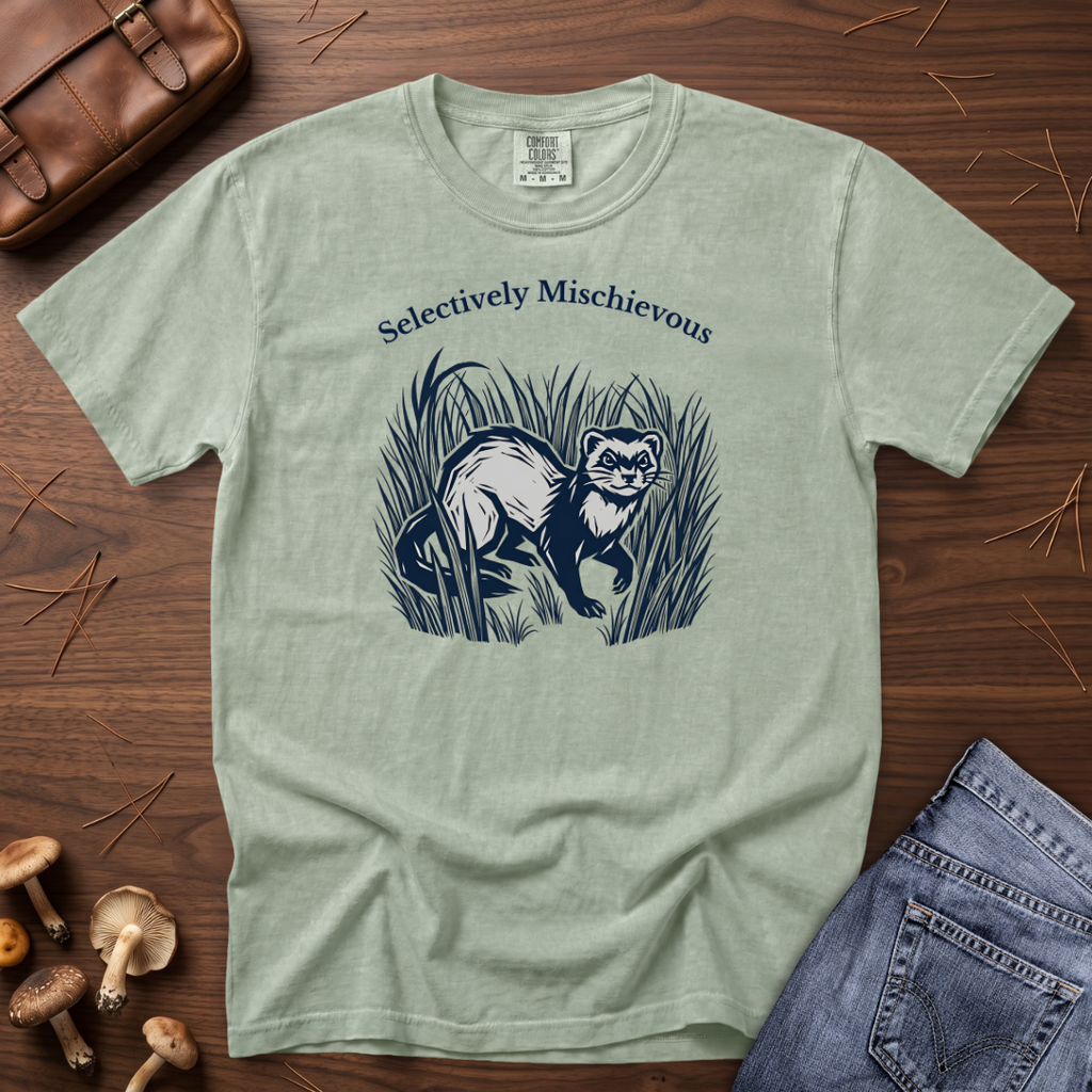 Selectively Mischievous Ferret T-Shirt