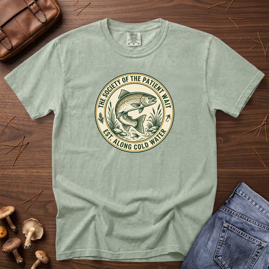 Society of the Patient Wait Fish T-Shirt