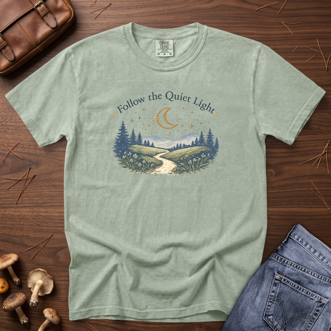 Follow The Quiet Light - Mountain Trail T-Shirt
