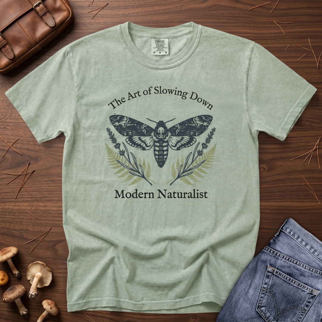 The Art of Slowing Down Moth T-Shirt