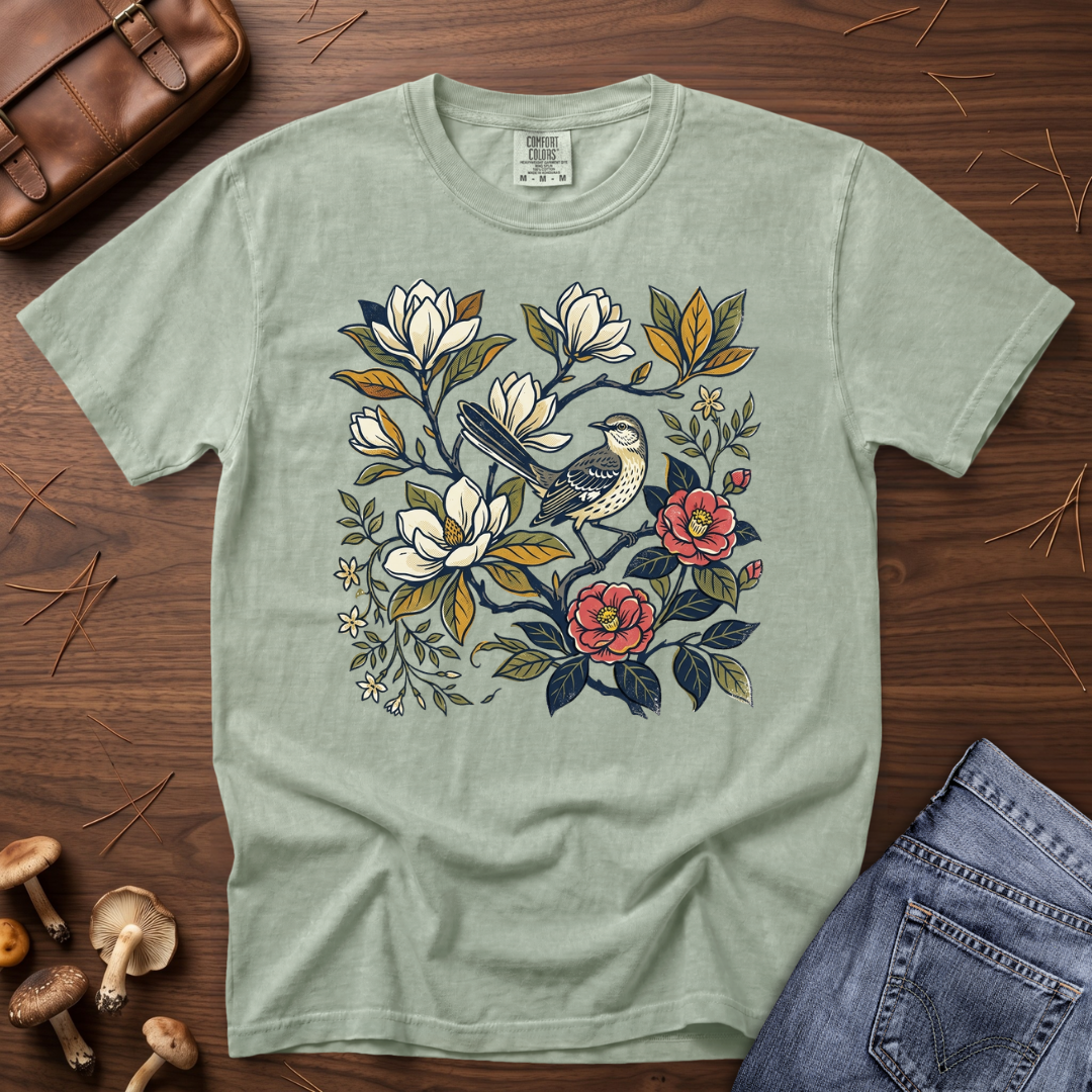 Mockingbird Floral T-Shirt