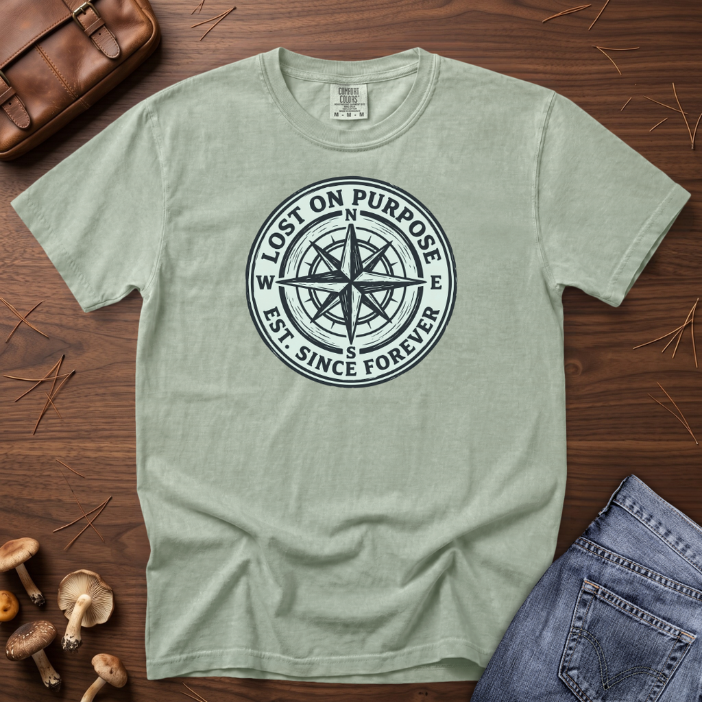 Lost on Purpose Mint Badge T-Shirt