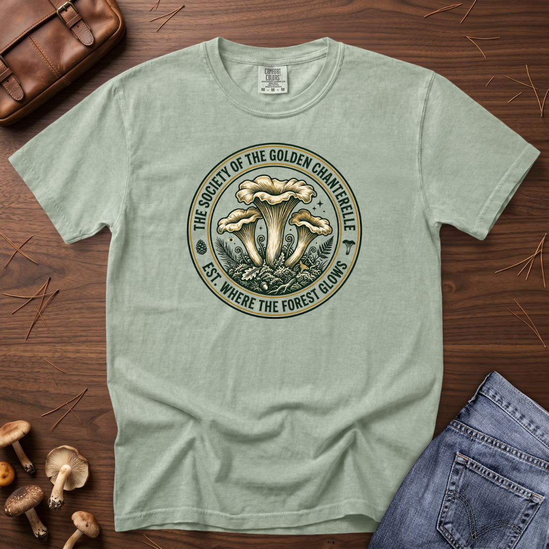 Society of the Golden Chanterelle Mushroom T-Shirt