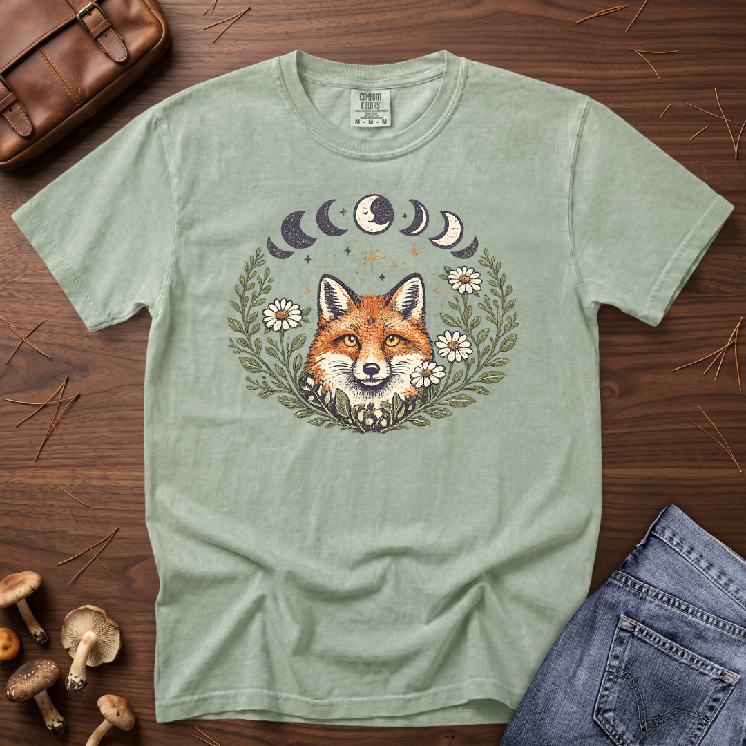 Moon Phase Fox T-Shirt