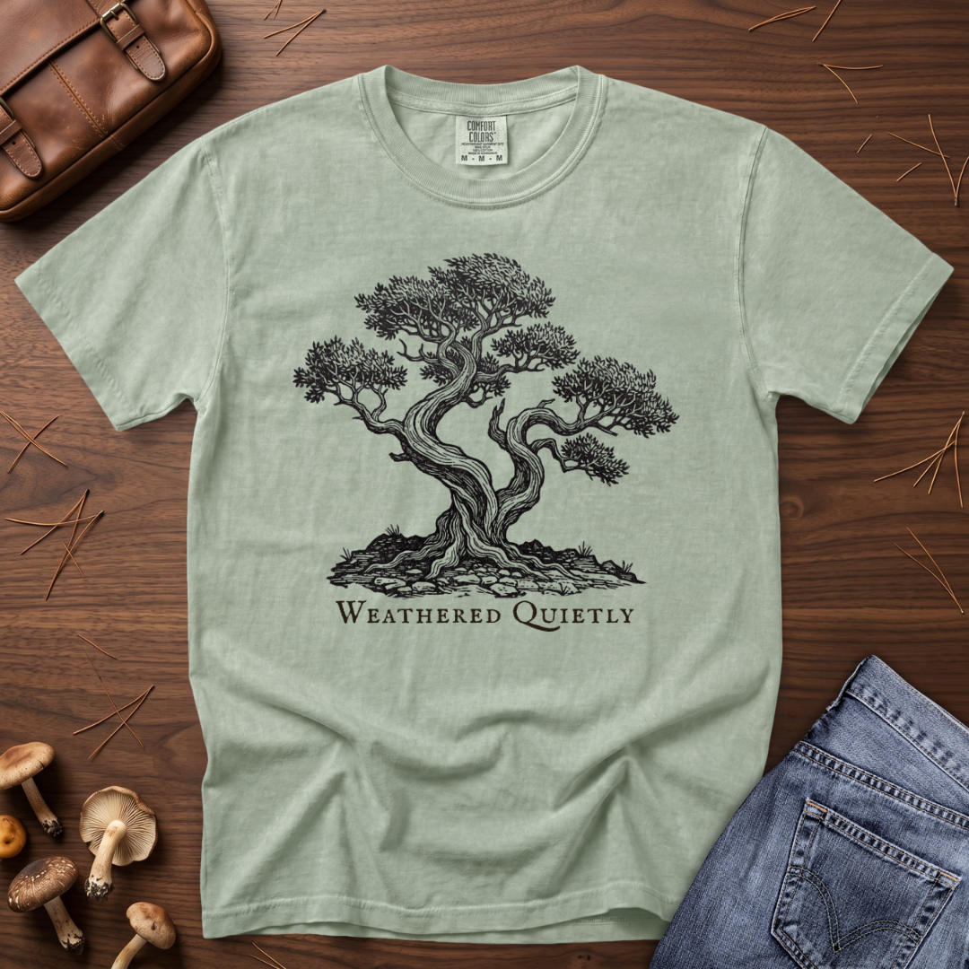 Weathered Quietly Tree T-Shirt