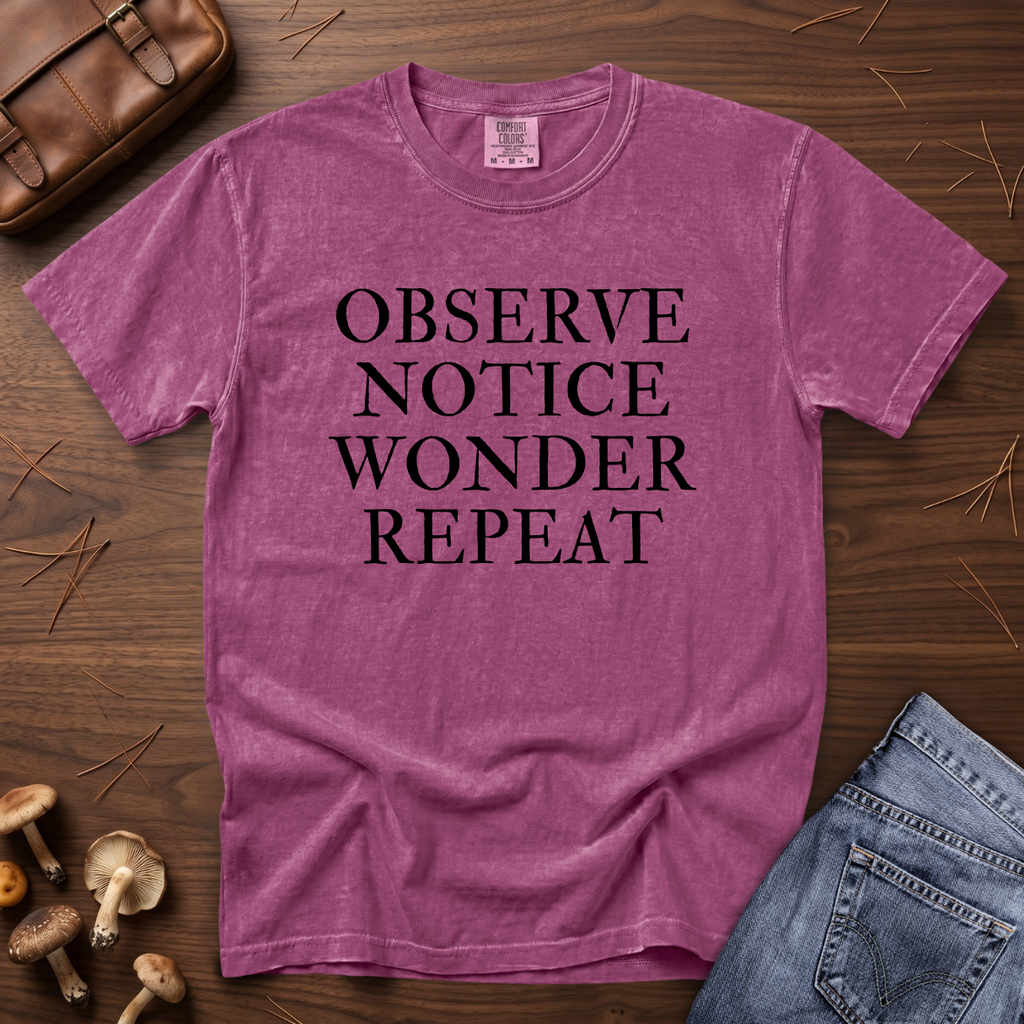 Observe Notice Wonder Repeat T-Shirt