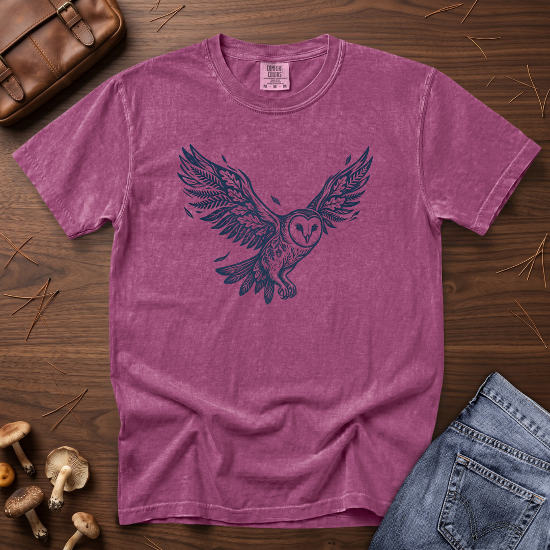 Flying Barn Owl T-Shirt