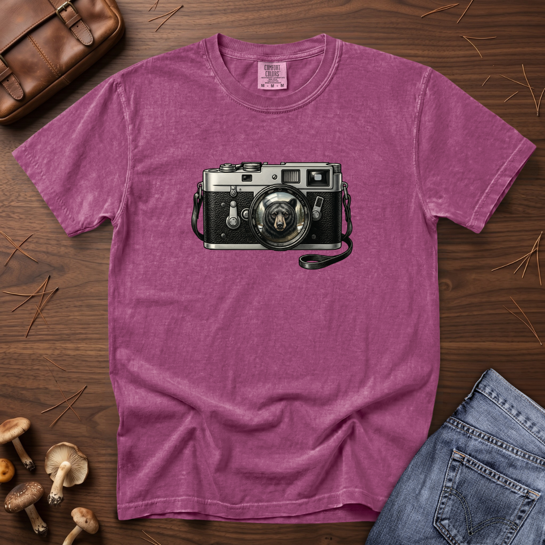 Black Bear Camera T-Shirt
