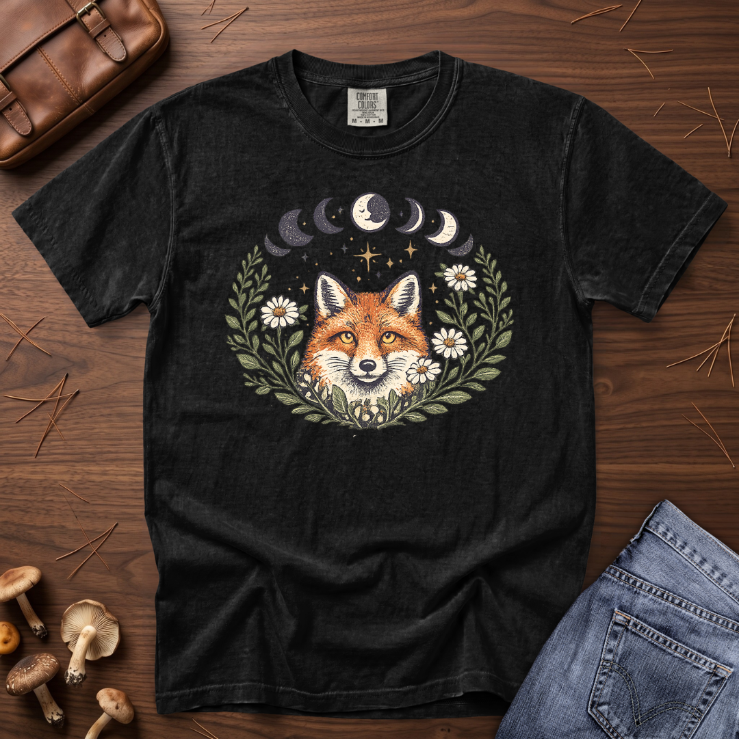 Moon Phase Fox T-Shirt
