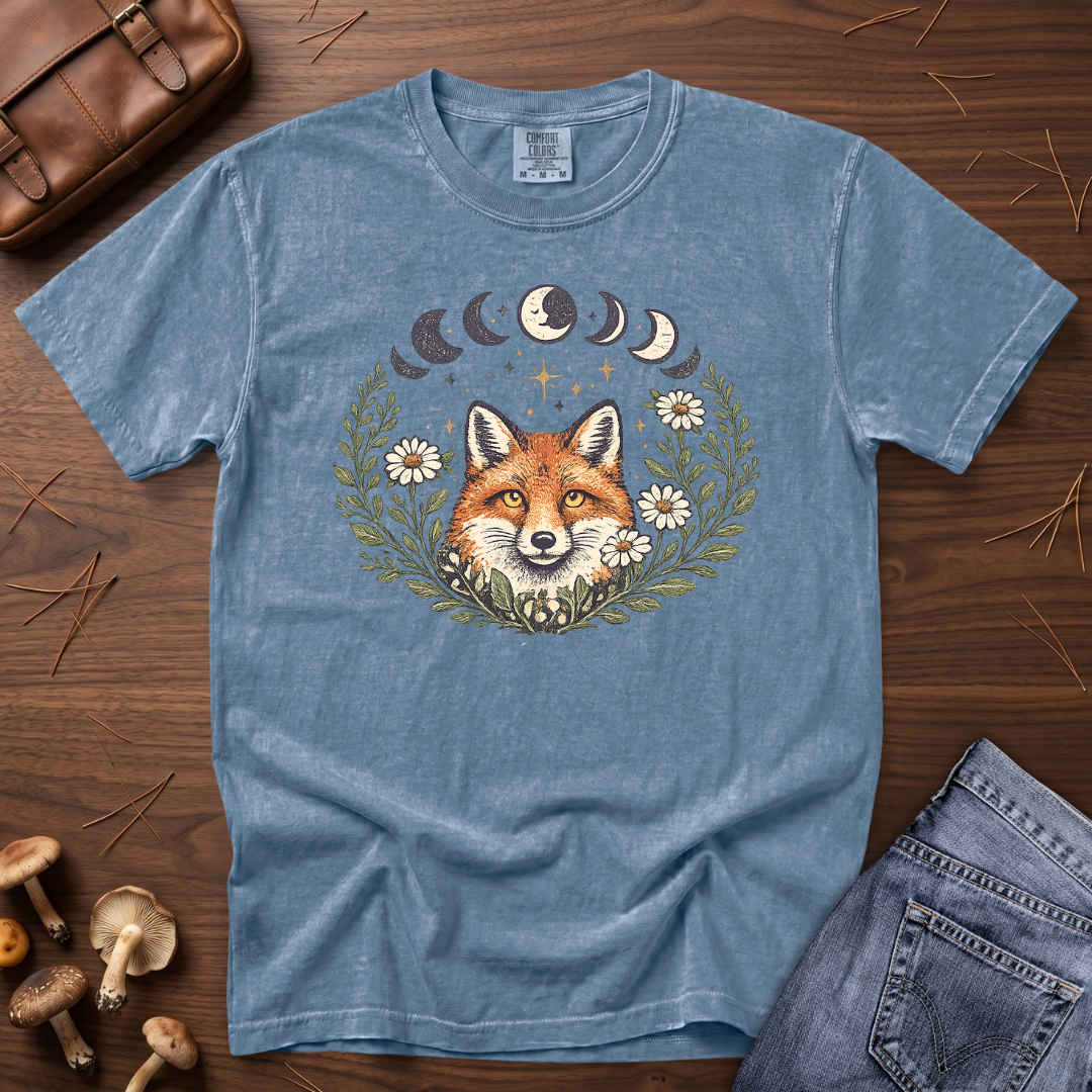 Moon Phase Fox T-Shirt