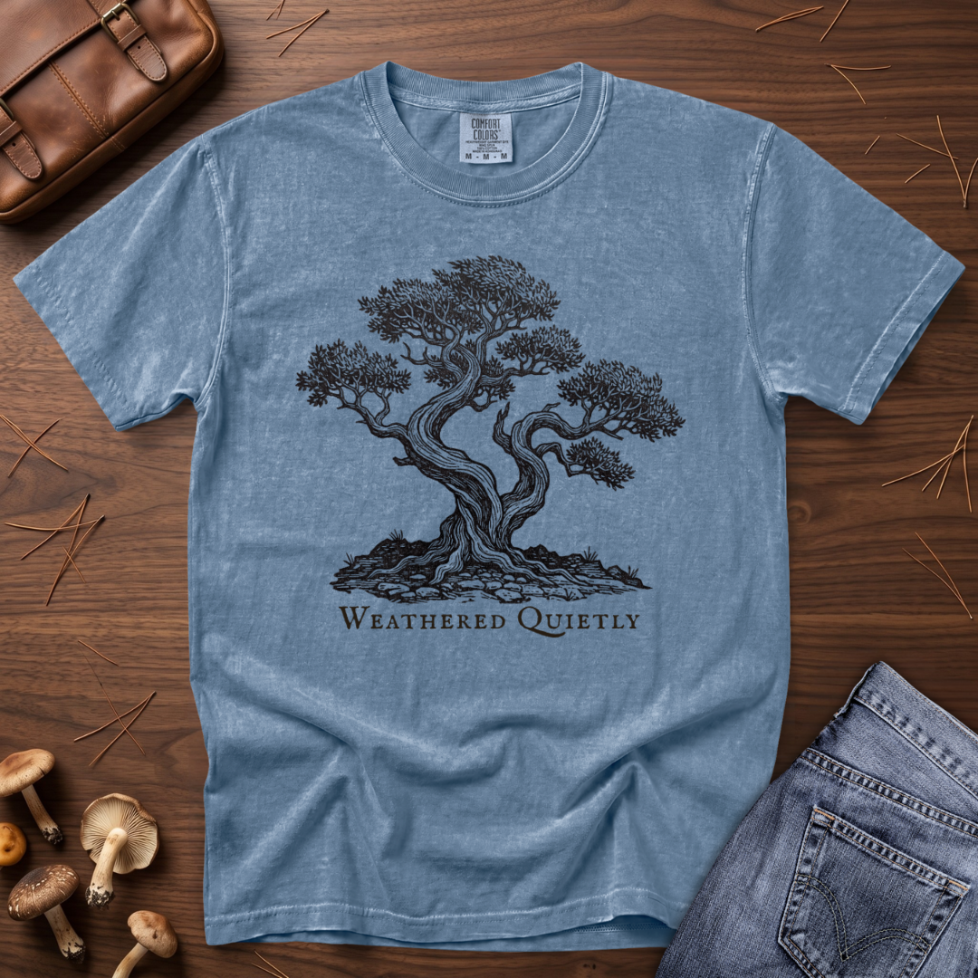 Weathered Quietly Tree T-Shirt