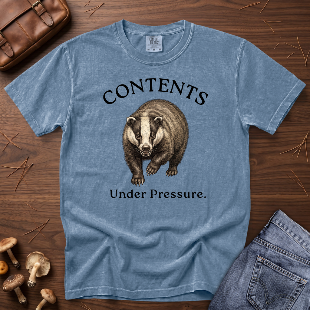 Contents Under Pressure Badger T-Shirt