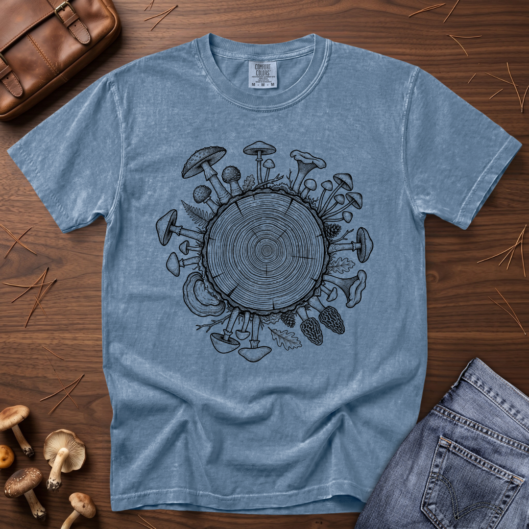 Mushroom Tree Ring T-Shirt