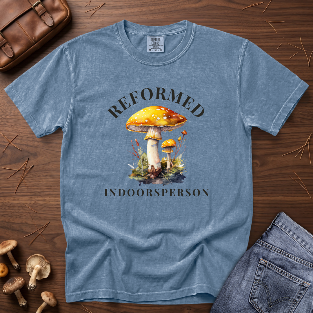 Reformed Indoorsperson Mushroom T-Shirt