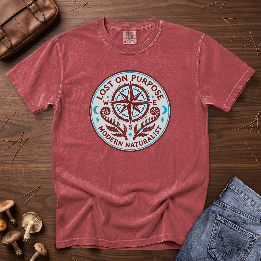 Lost on Purpose Turquoise Badge T-Shirt