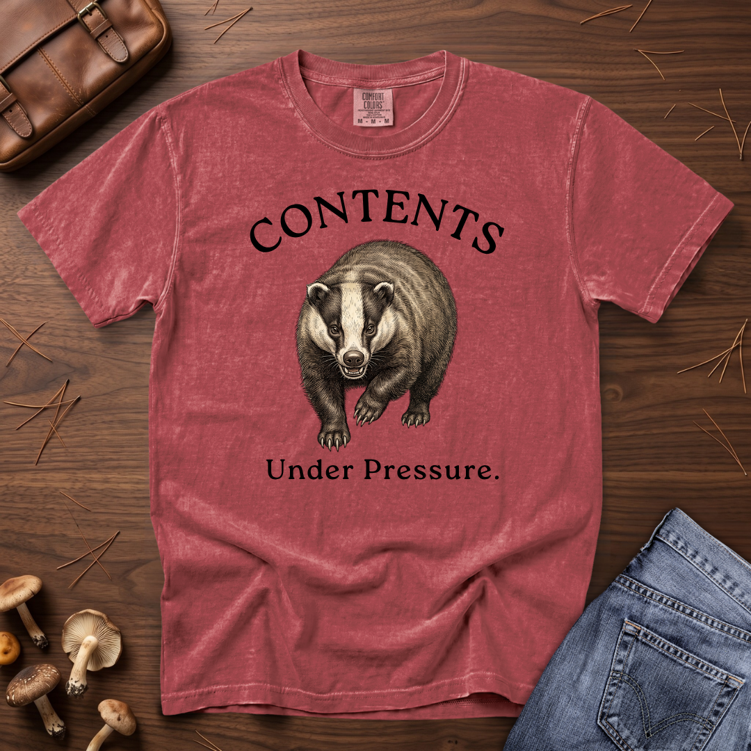 Contents Under Pressure Badger T-Shirt