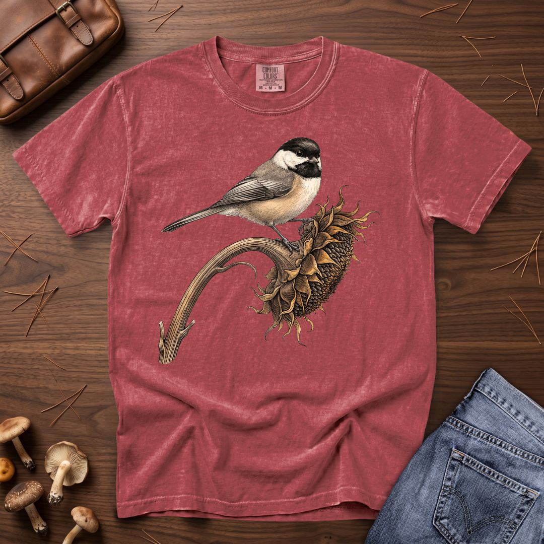 Chickadee Sunflower T-Shirt