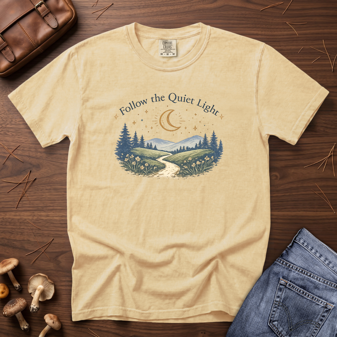 Follow The Quiet Light - Mountain Trail T-Shirt