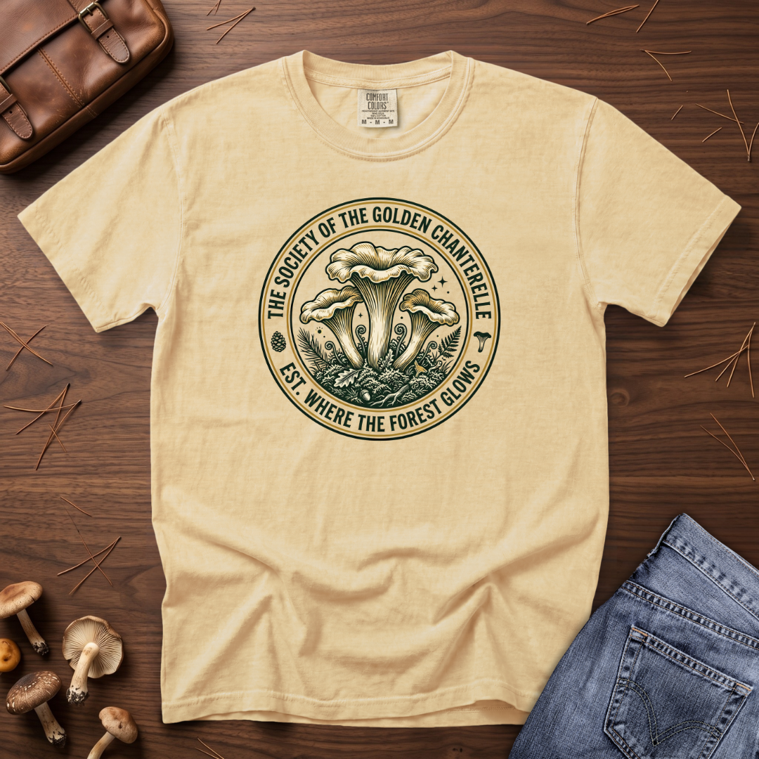 Society of the Golden Chanterelle Mushroom T-Shirt
