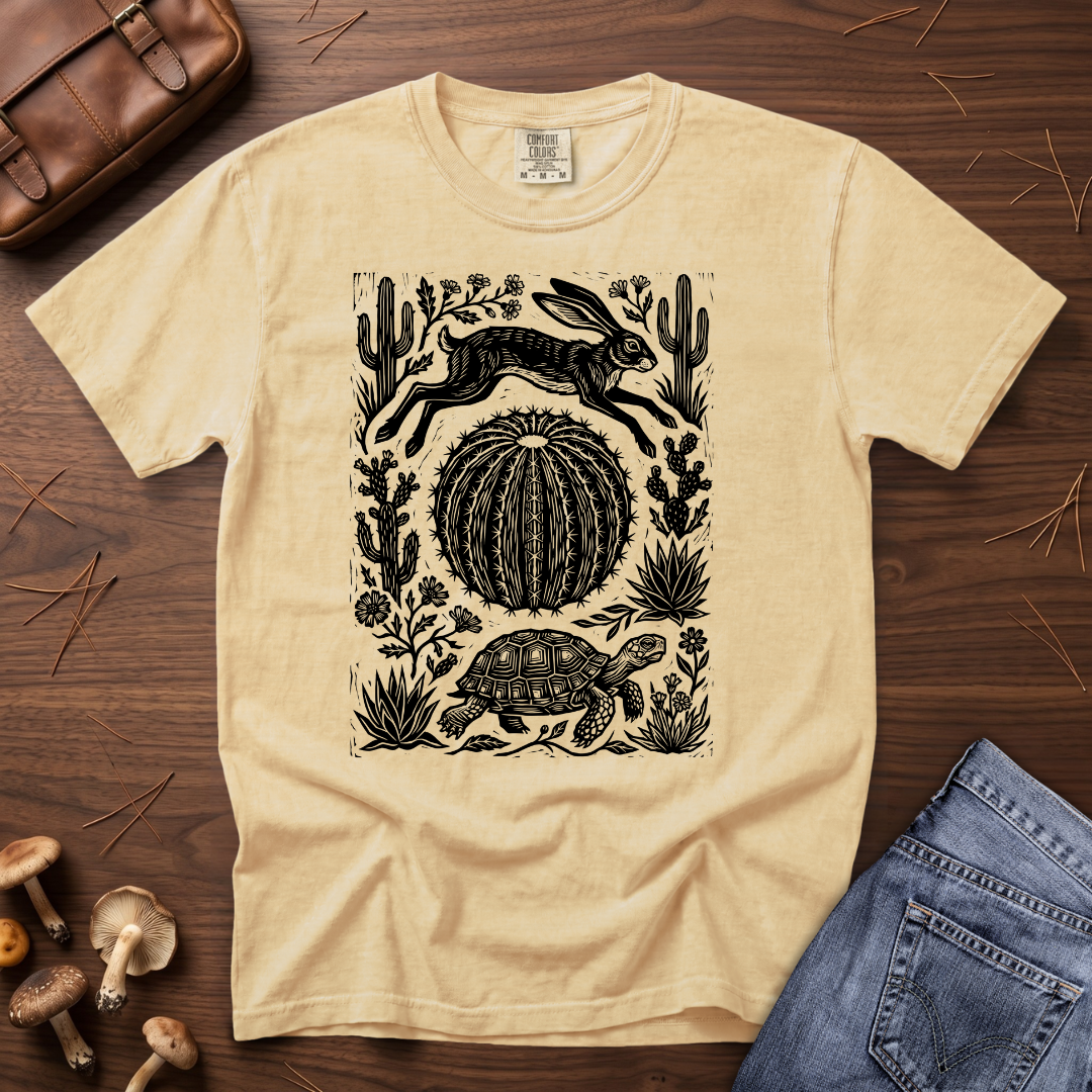 Jackrabbit and Desert Tortoise T-Shirt