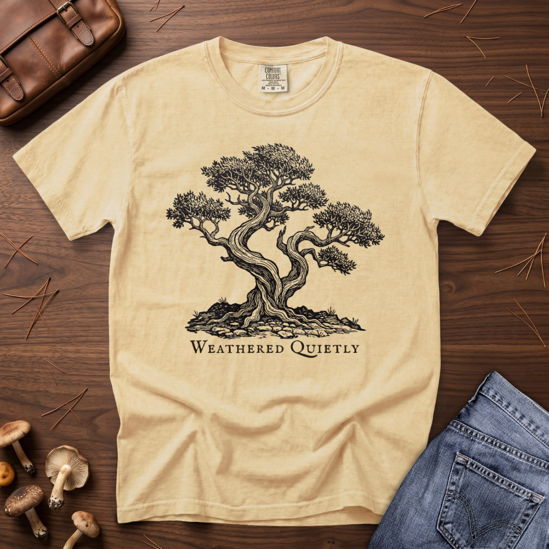 Weathered Quietly Tree T-Shirt