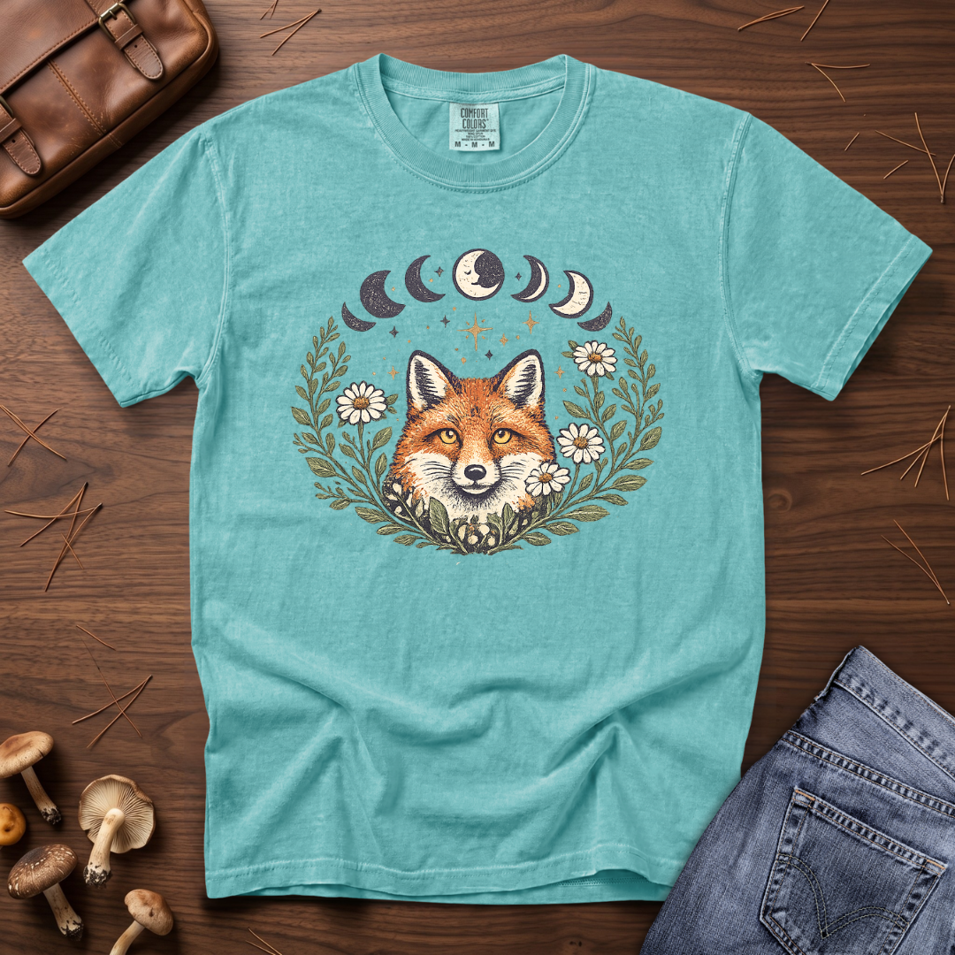 Moon Phase Fox T-Shirt