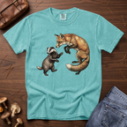 Late One Night - Fox & Badger T-Shirt
