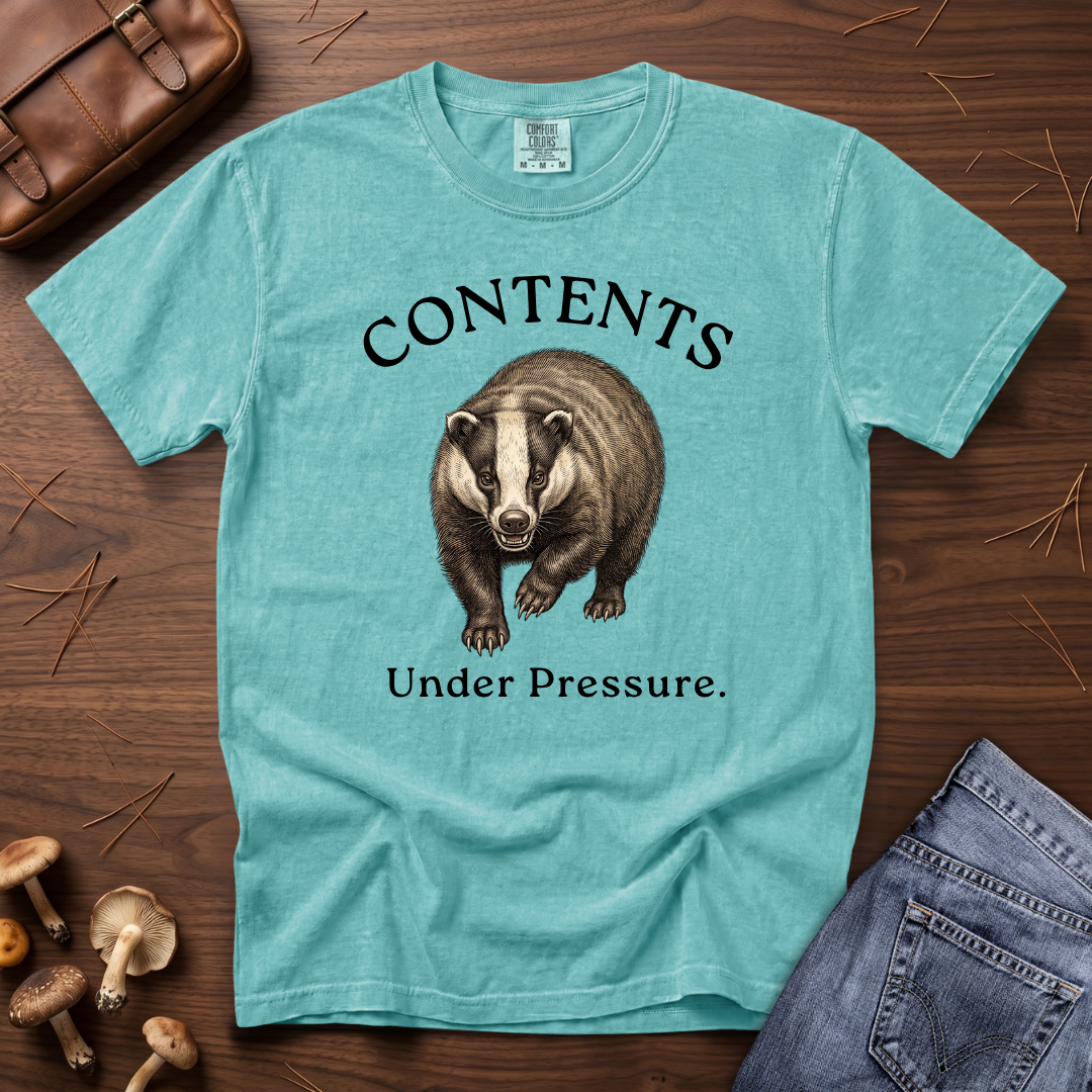 Contents Under Pressure Badger T-Shirt