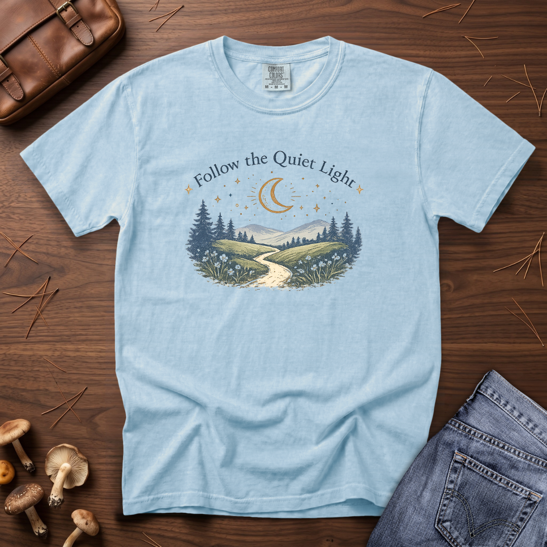Follow The Quiet Light - Mountain Trail T-Shirt